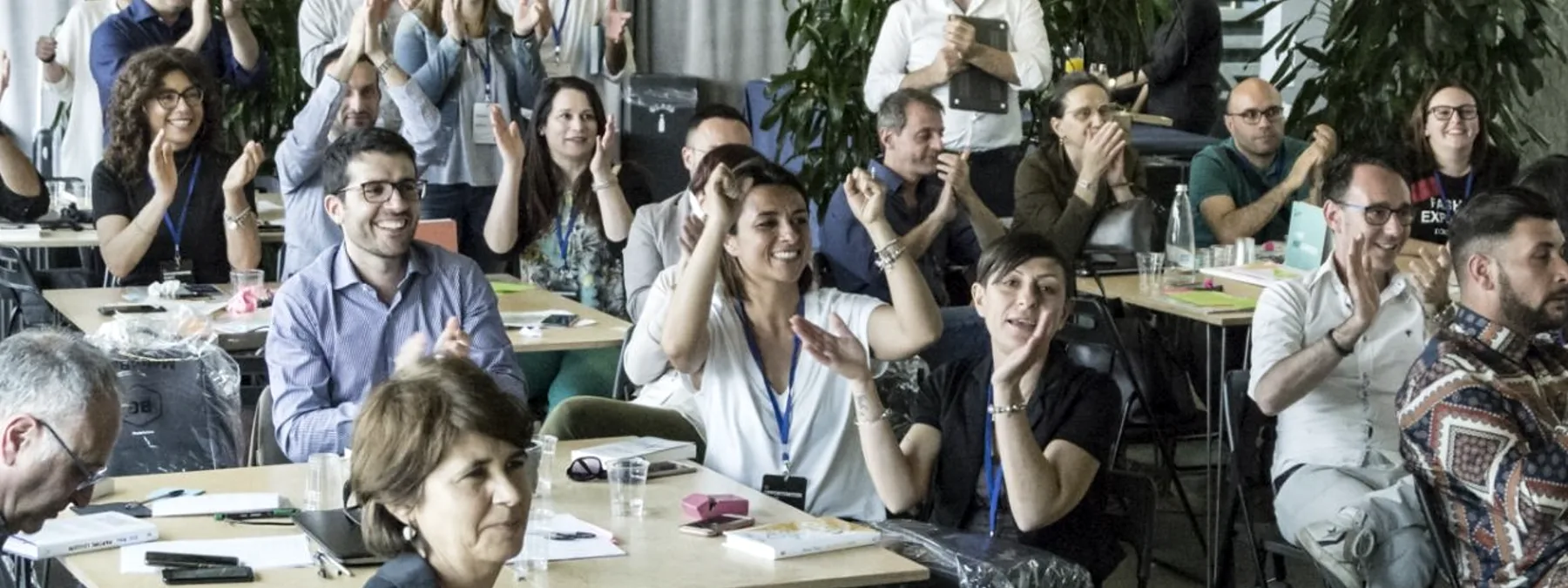 A room of participants during an envisioning workshop led by Gianluca Marzulli